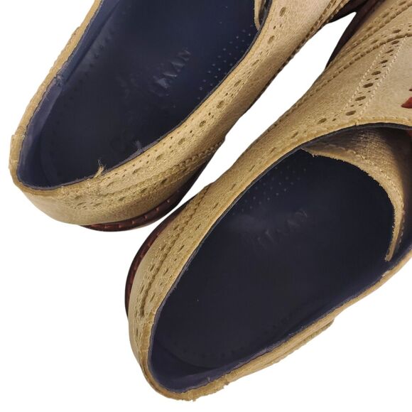 COLE HAAN Shoes COLTON WINTER Mens Size 8.5 Summer Khaki Oxford Wingtip C11898 main image 10